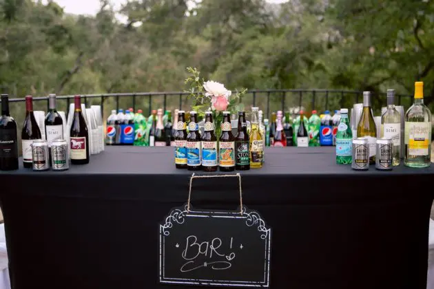 san diego event catering bar service with nice presentation