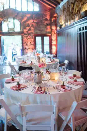 Banquet table with linens san diego event catering