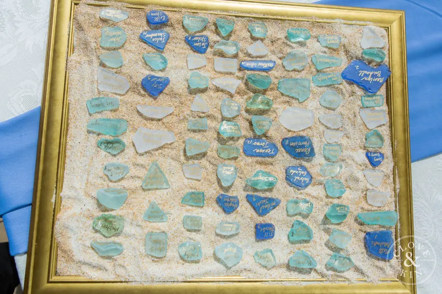 Beach Glass escort cards