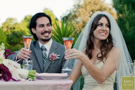 Wedding Toast Glasses and Mt. Woodson Castle Receptions