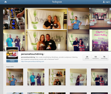 personaltouchdining on Instagram - san diego catering