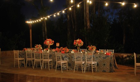 LCR - Head table with market lighting _ night