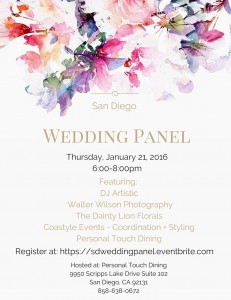 San Diego Wedding Panel - Jan 21, 2016