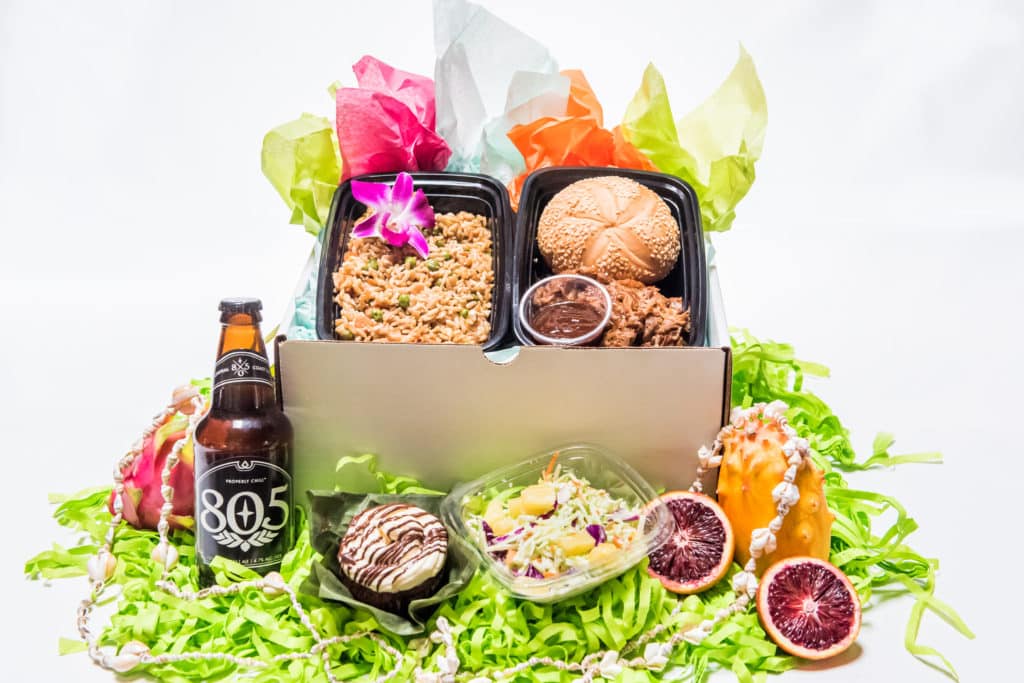 Distance Party To-Go Box, "Long Distance Luau"