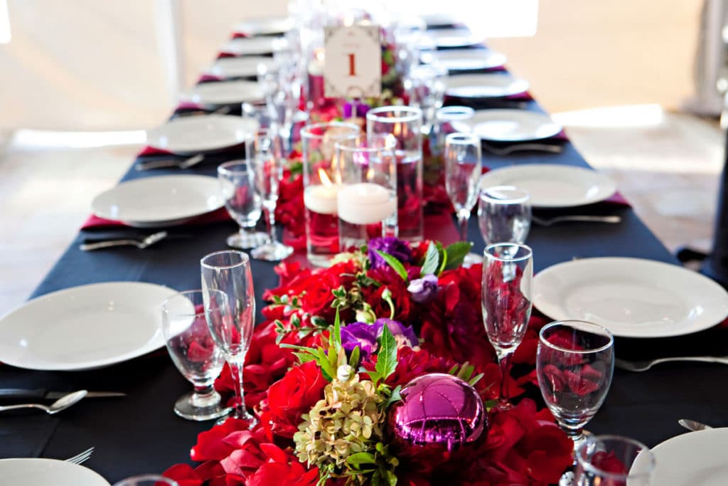 Table setup for large event